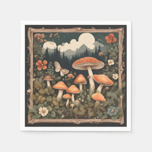 Mushroom Cottagecore Napkin