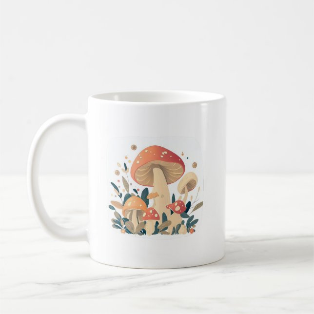 Mushroom Day Magic Coffee Mug (Left)