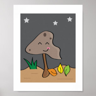 Mushroom Design #1 Illustration Print