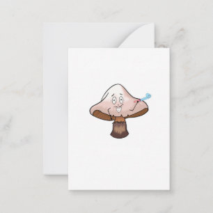 Mushroom design, party mushroom card