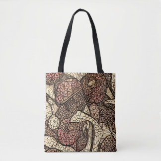 Mushroom Design Tote Bag