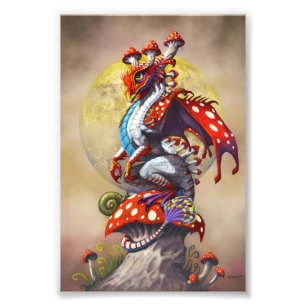 Mushroom Dragon 4x6 Print