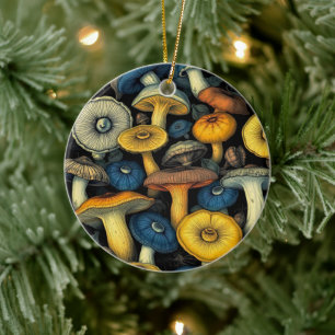 Mushroom Dreams Ceramic Ornament