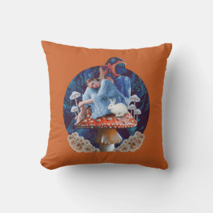 Mushroom Dreams throw pillow