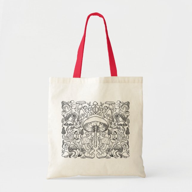 Mushroom Ecobag Tote Bag (Front)
