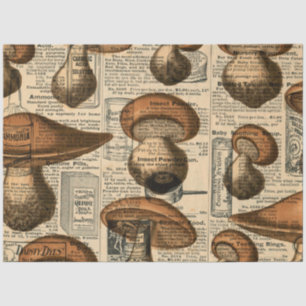 Mushroom Ephemera Design Series #12 Tissue Paper