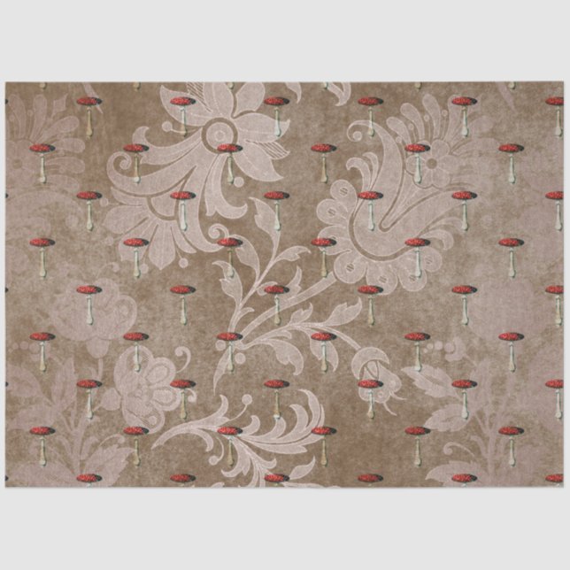 Mushroom Ephemera Design Series #20 Tissue Paper (Front)