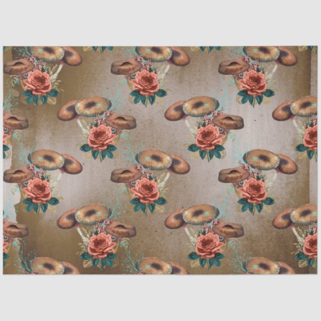 Mushroom Ephemera Design Series #6 Tissue Paper (Front)