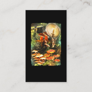 Mushroom Fairies Fantasy Business Card