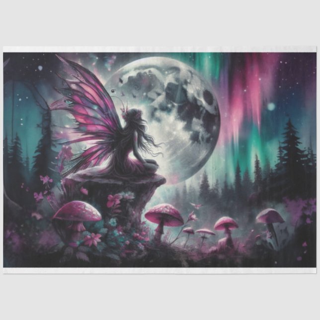 Mushroom Fairy Forest Tissue Paper (Front)
