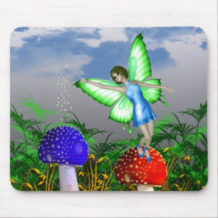 Mushroom Fairy Mouse Mat