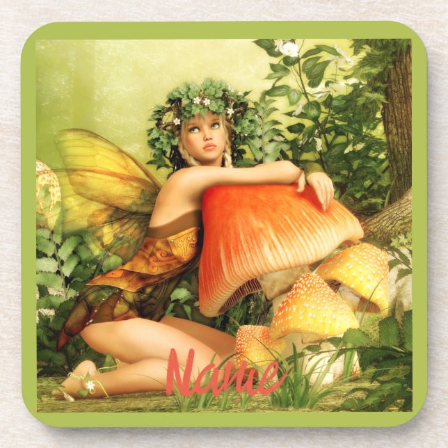 Mushroom fairy Thunder_Cove  Coaster (Front)