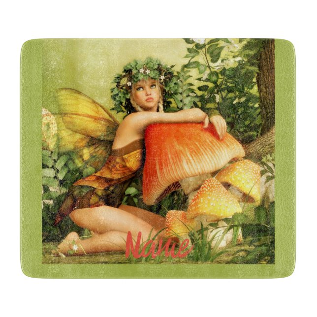 Mushroom fairy Thunder_Cove Cutting Board (Front)
