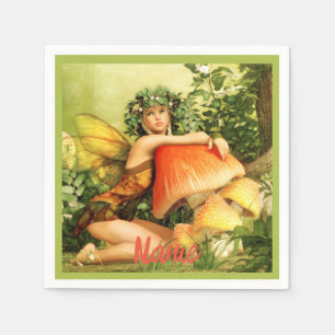 Mushroom fairy Thunder_Cove Napkin
