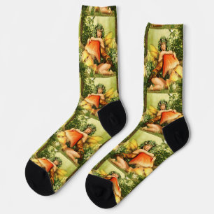 Mushroom fairy Thunder_Cove Socks