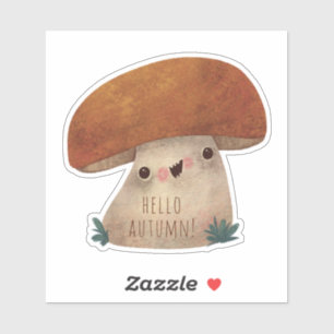 Mushroom Fall Autumn Season Thanksgiving Sticker