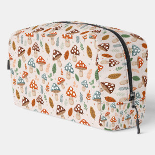 Mushroom, Fall foliage, Nature Patten  Dopp Kit