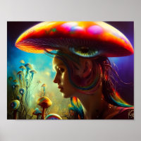 Mushroom Fantasies AI Generated Art