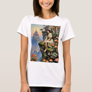 Mushroom Fantasy Dreamscape Enchanted Castle Shirt