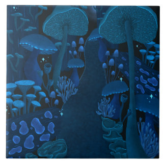Mushroom Fantasy Faerie Woodland Tile