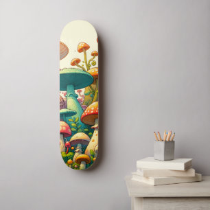 Mushroom Fantasy Forest Skateboard