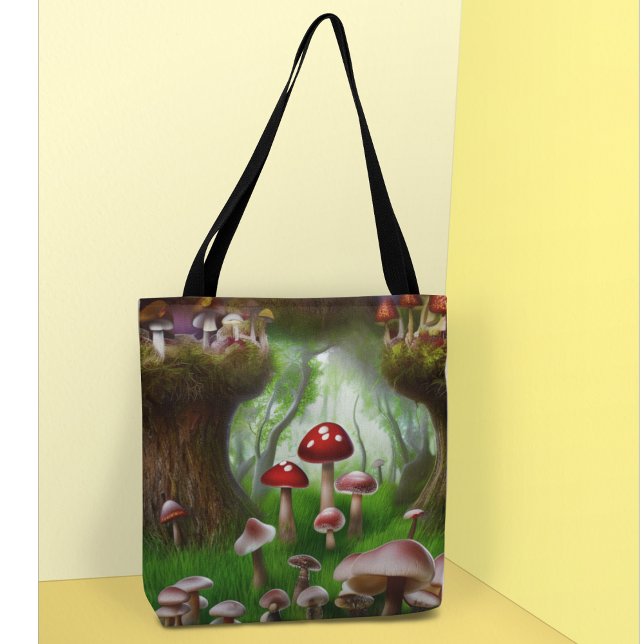 Mushroom fantasy forest tote bag (Creator Uploaded)