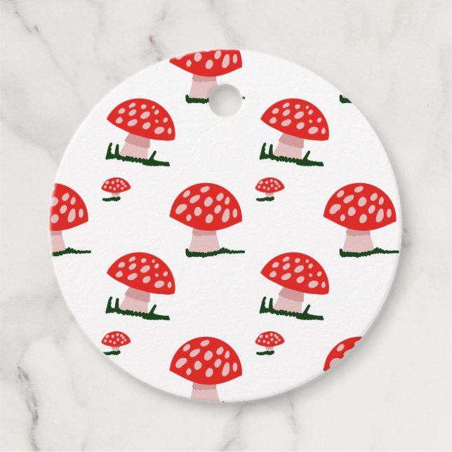 Mushroom Favour Tags (Front)