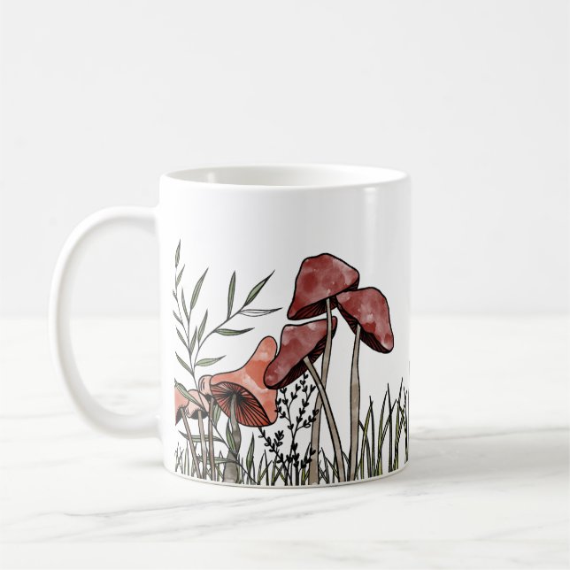 Mushroom Field  Coffee Mug (Left)