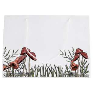 Mushroom Field  Large Gift Bag