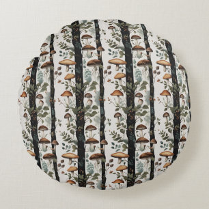 Mushroom Fields Round Cushion