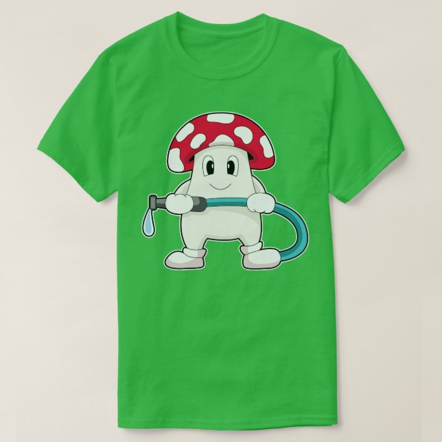 Mushroom Firefighter Fire extinguisher T-Shirt (Design Front)
