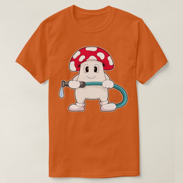 Mushroom Firefighter Fire extinguisher T-Shirt (Design Front)