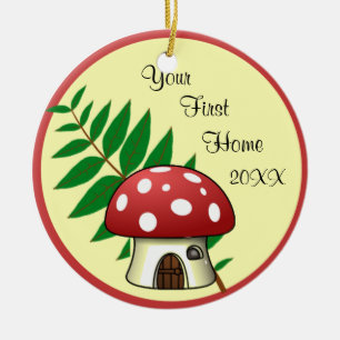 Mushroom First Home Ornament