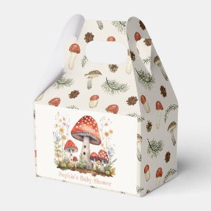 Mushroom Floral Baby Shower Favour Box
