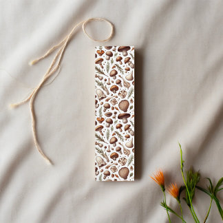 Mushroom Forest Book Lover's Card Bookmark