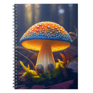 Mushroom Forest Calm Tranquil Nature Peaceful Zen Notebook