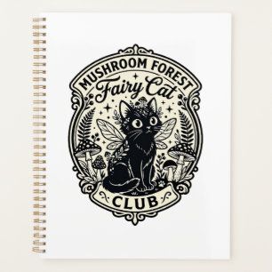 Mushroom Forest Fairy Cat Funny Cat Graphic - Mush Planner