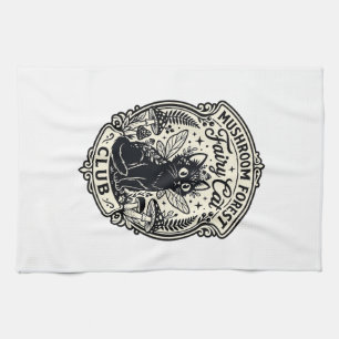 Mushroom Forest Fairy Cat Funny Cat Graphic - Mush Tea Towel