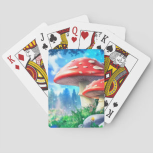 Mushroom Forest Fantasy Art Playing Cards
