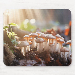 Mushroom Forest Nature Serene Tranquil Mouse Mat