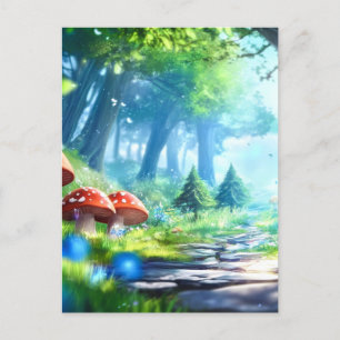 Mushroom Forest Postcard