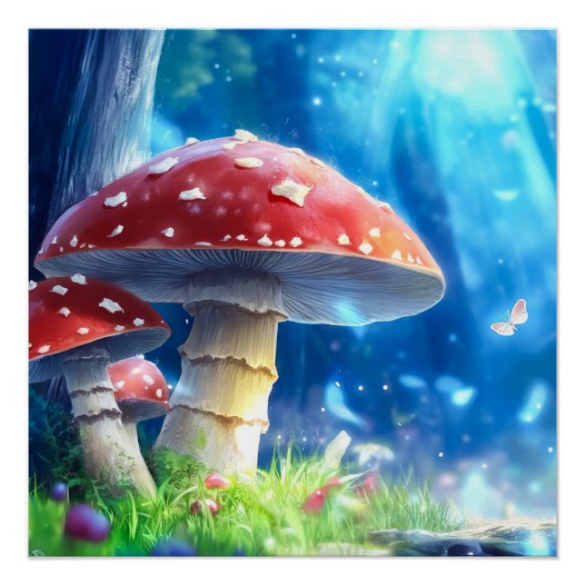Mushroom Forest Poster (Front)