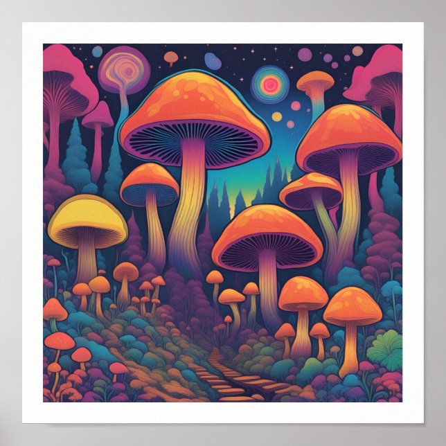 Mushroom Forest Poster (Front)