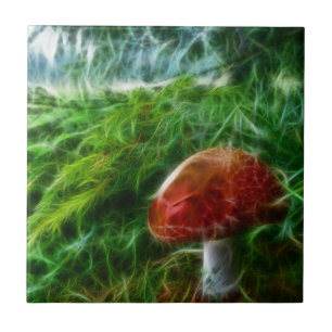 Mushroom Fractal Forest Tile