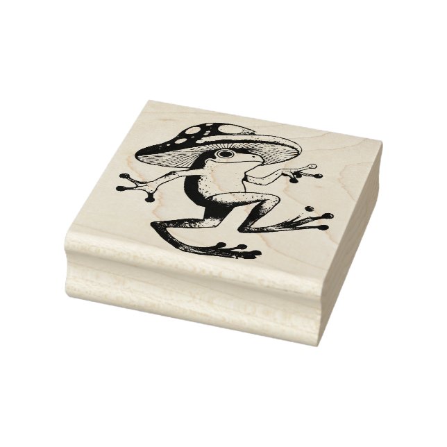 Mushroom Frog                                      Rubber Stamp (Stamp)