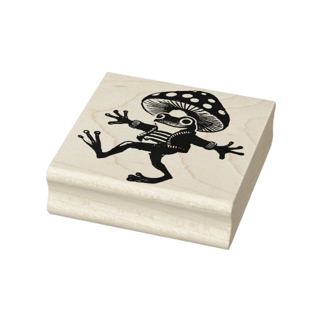 Mushroom Frog                                      Rubber Stamp (Stamp)