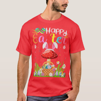 Mushroom Fruit Bunny Egg Hunting Funny Mushroom Ha T-Shirt