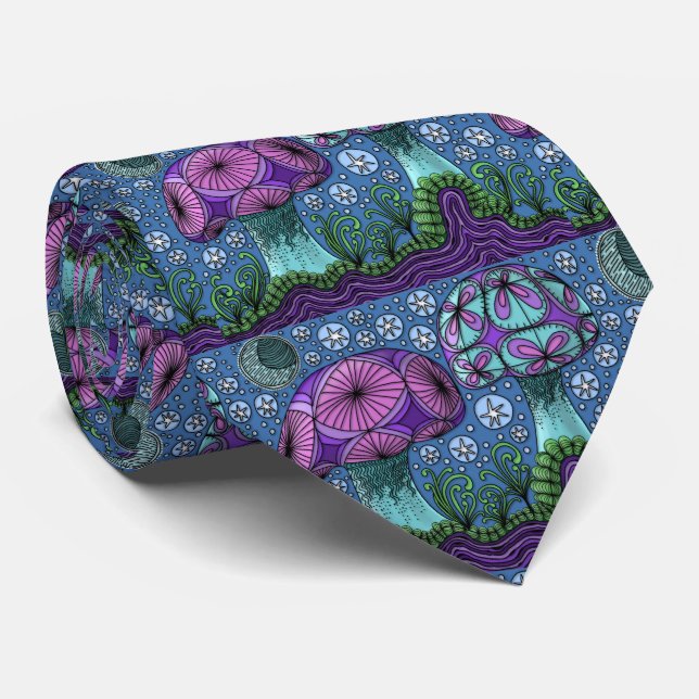 Mushroom Galaxy Tie (Rolled)