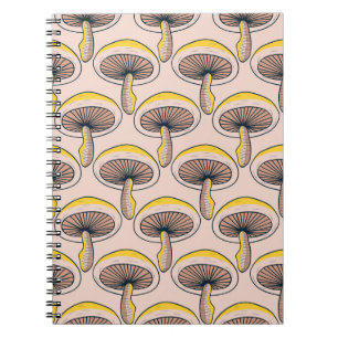 Mushroom Garden: Vintage Nature Pattern Notebook