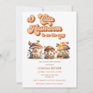 Mushroom   Gender Neutral Baby Shower Invitations